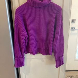 Nine-West purple turtleneck sweater